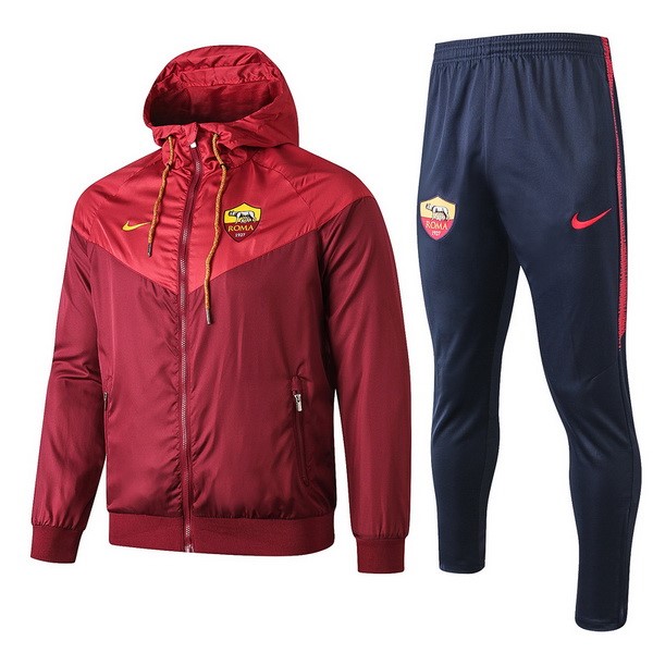 Rompevientos AS Roma Conjunto Completo 2019/20 Rojo Azul